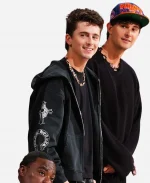 Timothee Chalamet 2026 NBA Cleveland Cavaliers vs New York Knicks Zip Up Hoodie