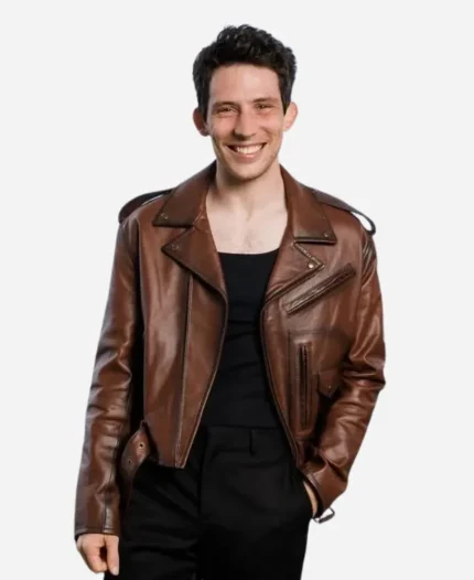 Challengers Josh O’Connor Brown Leather Jacket