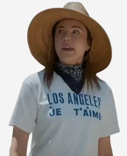 Christa Miller Shrinking Liz S03 Los Angeles Je T’aime White T-Shirt