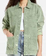 Chyler Leigh Tv Series The Way Home S02 Kat Landry Green Denim Jacket