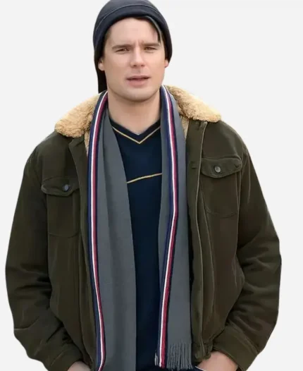 Costa D’Angelo Tell Me Lies 2026 Alex Green Shearling Suede Leather Jacket