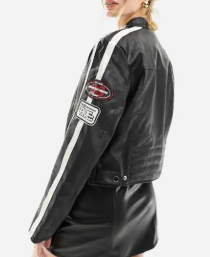 Courtney Green Tv Series TOWIE S36 Black Leather Jacket