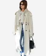 Daisy Edgar-Jones NYC 2026 Burberry Clam Beige Trench Coat