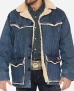 Dolly TV-Series Marshals Season 01 Ellyn Jameson Sherpa Trim Denim Jacket