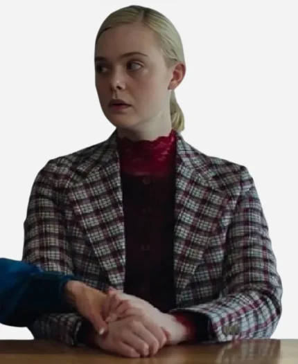 Elle Fanning Margos Got Money Troubles S01 Plaid Blazer