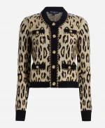 Elsbeth S03 Marilyn Gladwell Leopard Print Cardigan