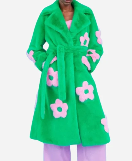 Elsbeth Tascioni TV Series Elsbeth Season 03 Carrie Preston Green Flower Coat