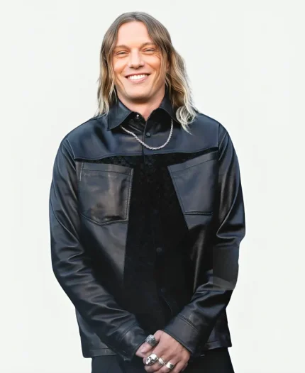 Emmy FYC 2026 Jamie Campbell Bower Leather Jacket