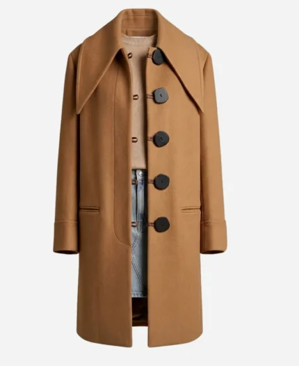 Este Haim Brown Mid Length Coat