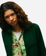Euphoria S03 Zendaya Green Shirt Jacket
