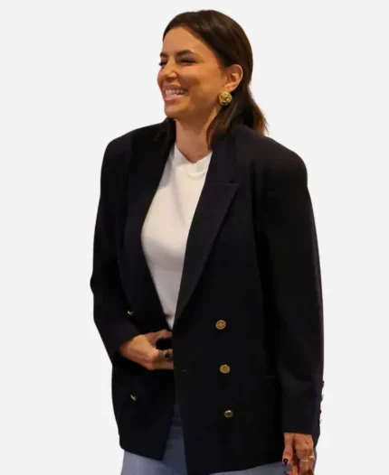 Eva Longoria 2026 Navy Blue Oversized Blazer