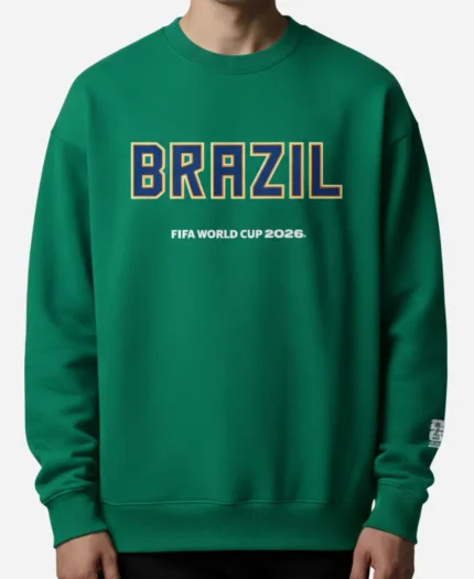 Peace Collective 2026 FIFA World Cup Brazil Spirit Kelly Green Crewneck Shirt