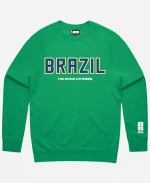 Peace Collective 2026 FIFA World Cup Brazil Spirit Kelly Green Crewneck Shirt For Unisex