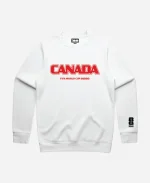 FIFA World Cup 2026 Canada Spirit Crewneck Shirt - White