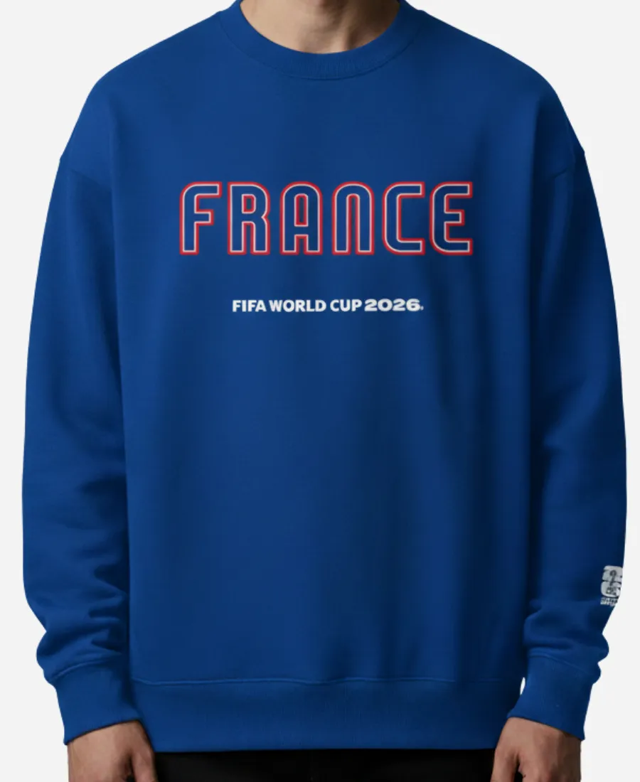 FIFA World Cup 2026 France Spirit Crewneck Shirt FIFA World Cup 2026 France Spirit Crewneck