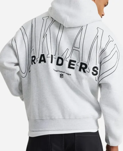 Factorie NFL Raiders Grey Hoodie