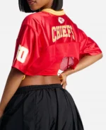 Fashion Nova NFL Kansas City Chiefs Red Short Sleeves Crop Corset Top Jersey