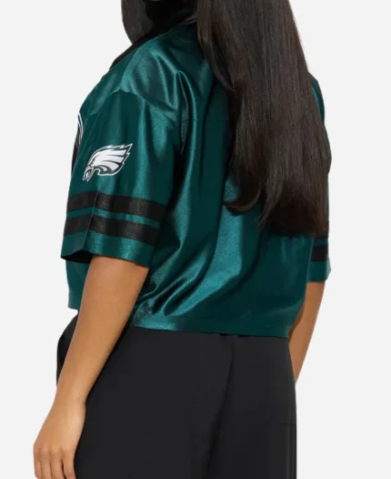 Fashion Nova NFL Philadelphia Eagles Green Cropped Shirt