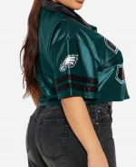 Fashion Nova NFL Philadelphia Eagles Green Cropped Shirt For Women's