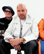 NBA Eastern Conference Finals Game 2 Knicks Vs Cavaliers Fat Joe White Leather Biker Jacket
