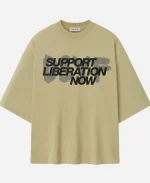 Fear Of God x DSYF Support Liberation Now Beige T-Shirt 