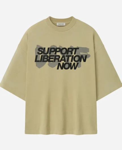 Fear Of God x DSYF Support Liberation Now Beige T-Shirt 