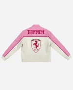 Ferrari Pink Leather Jacket
