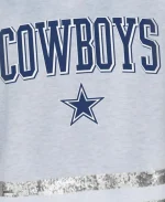 Gameday Couture Pass The Shine Dallas Cowboys Metallic-Stripe Sweatshirt