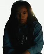 Jaz Sinclair Gen V GODU Blue Hoodie