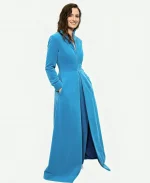 Grace Gummer Love Story FYC Event 2026 Blue Trench Coat