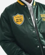 Green Bay Packers Satin Varsity Bomber Jacket By Abercrombie & Fitch
