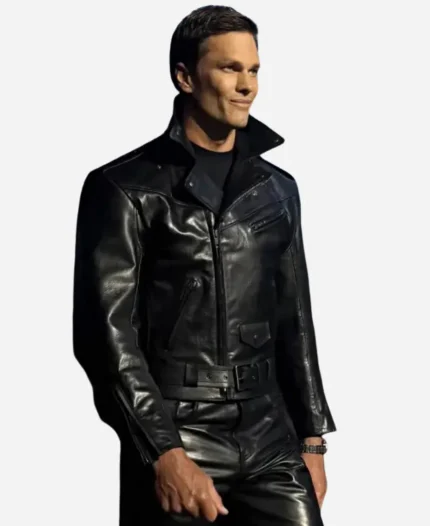 Gucci Resort 2027 Tom Brady Leather Jacket