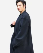 Hudson Williams New York City 2026 Met Gala Balenciaga Black Trench Coat