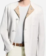 Idris Elba Masters Of The Universe Premiere LA 2026 Collerless Reversible Jacket - White
