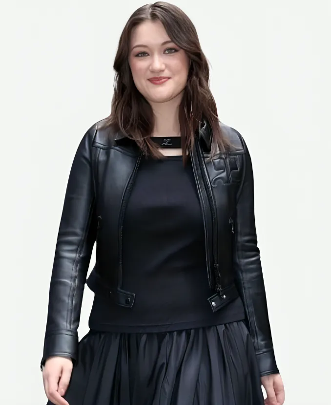 Isa Briones 2026 Today with Jenna & Sheinelle Leather Jacket Isa Briones 2026 Today with Jenna & Sheinelle Leather Jacket