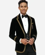 Jaafar Jackson 2026 Met Gala Polo Ralph Lauren Black Velvet Blazer
