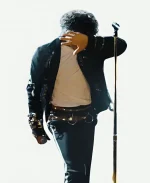 Jaafar Jackson Michael 2026 Black Belted Jacket