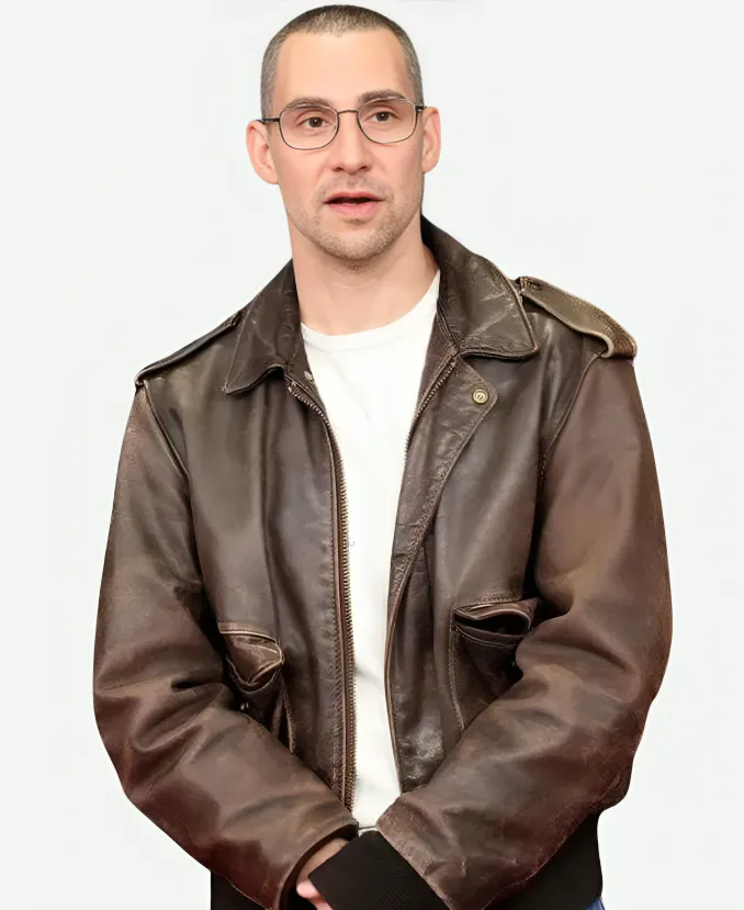 Jack Antonoff 68th Annual Grammy Awards 2026 Brown Leather Jacket Jack Antonoff 68th Annual Grammy Awards 2026 Brown Leather Jacket