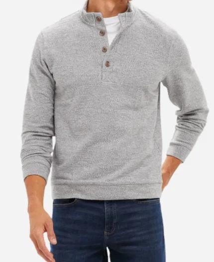 Jack McKinney Law and Order S25 Alan Ross Grey Pullover Shirt