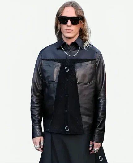 Jamie Campbell Bower Emmy FYC LA Event 2026 Stranger Things Black Leather Jacket