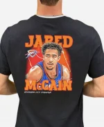 Jared McCain 2026 NBA Oklahoma City Thunder Black T-Shirt