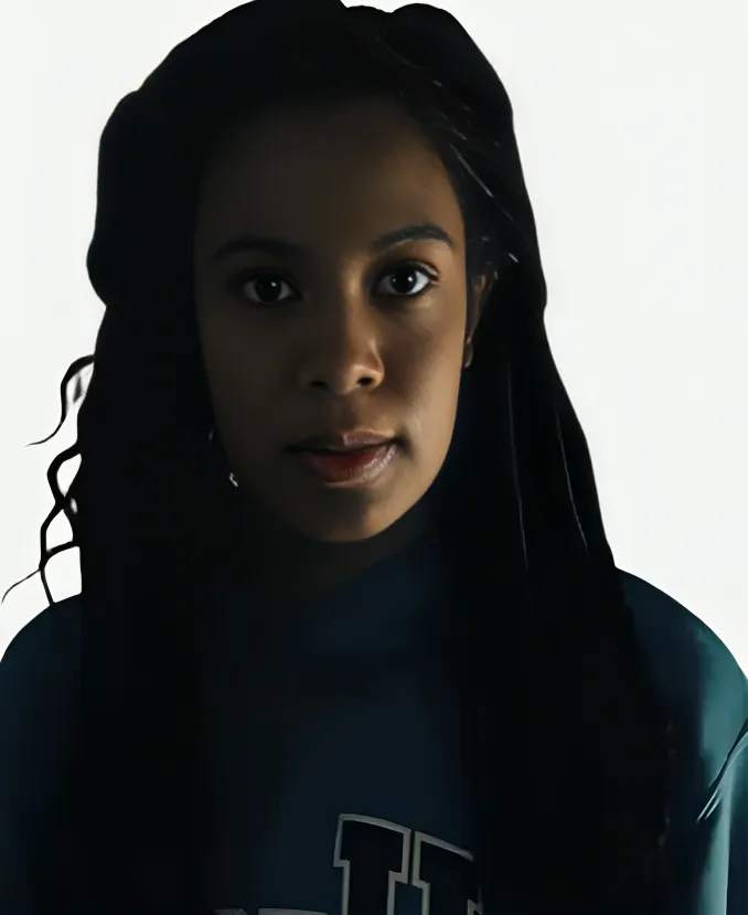 Jaz Sinclair Gen V GODU Blue Hoodie Gen V Marie Moreau GODU Hoodie