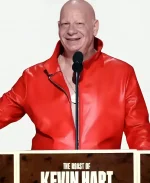 Jeff Ross 2026 Red Leather Jacket