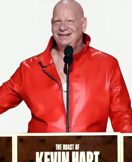 Jeff Ross 2026 Red Leather Jacket