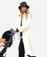 Jennifer Lawrence NYC 2026 Off-White Trench Coat