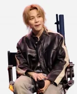 BTS Spotify Event 2026 Jimin Black Leather Jacket
