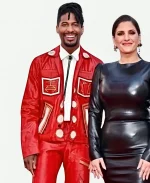 Jon Batiste The Devil Wears Prada 2 Premiere 2026 Red Leather Jacket - Jacket Era