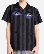 Jules Logan Tv Series Off Campus S01 Julia Sarah Stone Short Sleeve Black Stripe T-Shirt