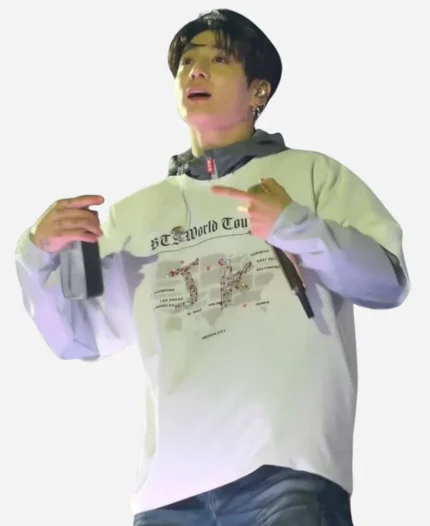 Jungkook Bts World Tour Arirang 2026 Jk White Shirt