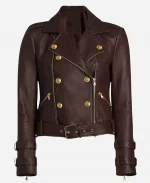 Kaitlin Olson Hacks Leather Jacket - Black